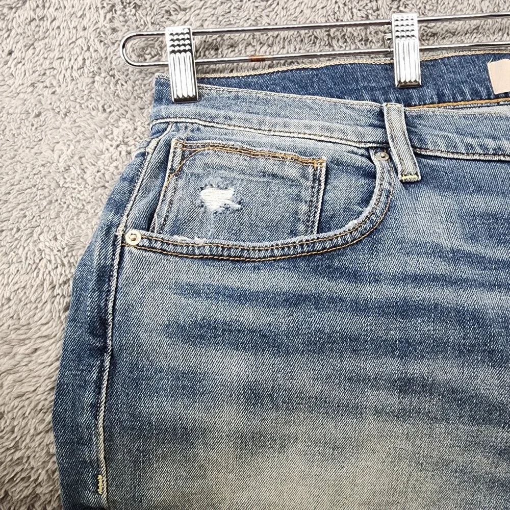Hudson Blake Jeans Mens 40x34 Medium Wash Denim Slim Straight Distressed Pocket